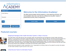 Tablet Screenshot of informaticsacademy.org